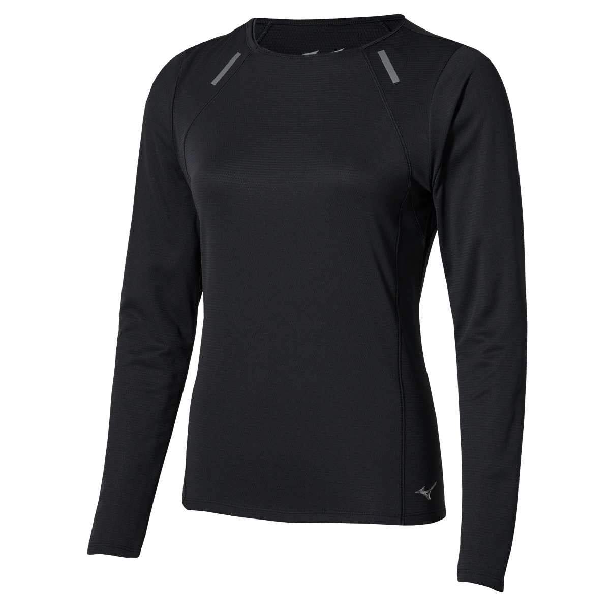 Mizuno Active DryAeroFlow Long Sleeve Tee / Black / L – obrázek 1