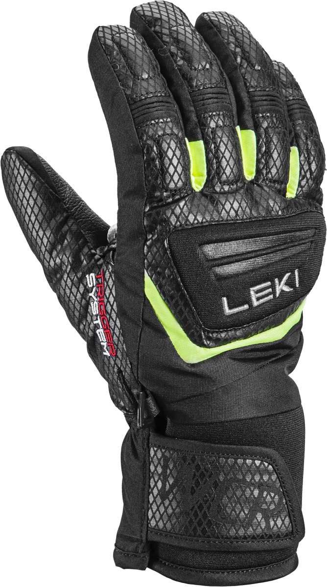 Leki WCR Team 3D Junior, black-ice lemon, 4.0 – obrázek 1