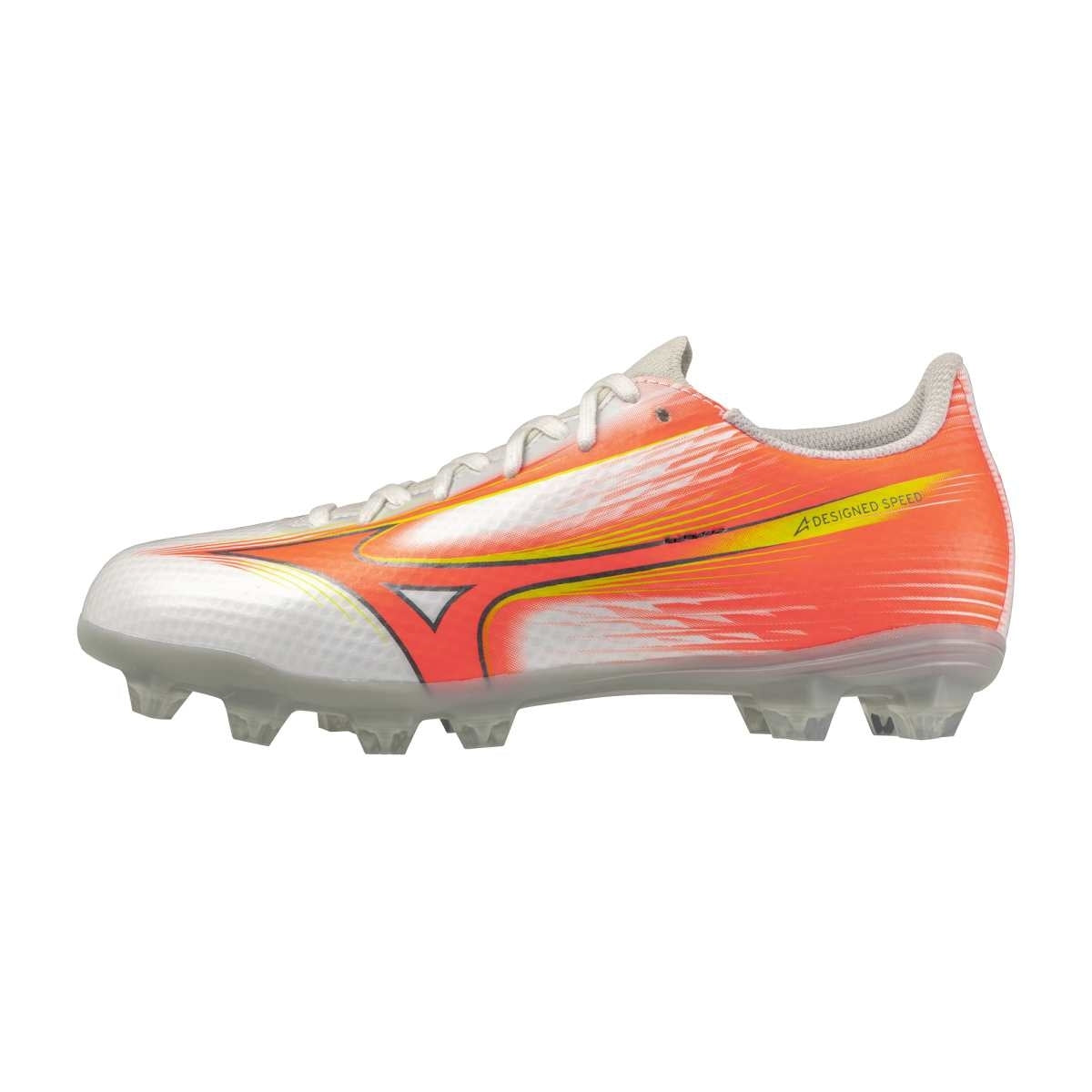 MIZUNO ? III SELECT Jr FG / White/Lava Orange/Evening Primrose / 34.0/2.0 – obrázek 1