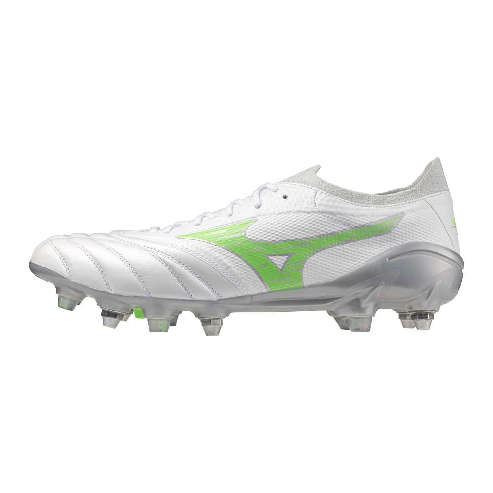 Mizuno MORELIA NEO IV ? ELITE MIX(U) / White/Neon Green/Cool Gray 3C / 40.0/6.5 – obrázek 1