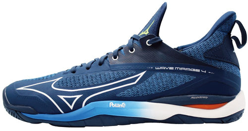 Mizuno WAVE MIRAGE 4 / Dark Denim / White  / Scarlet Ibis  / 50.0/14.0 – obrázek 1