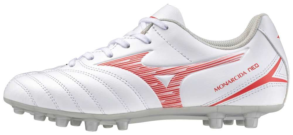 Mizuno MONARCIDA NEO III SELECT Jr AG / White/Radiant Red / 32.5/1.0 – obrázek 1