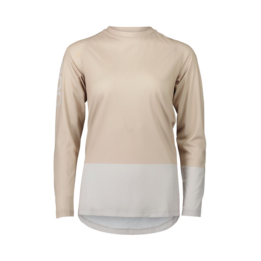 Poc W's MTB Pure LS Jersey Lt Sandstone Beige/Granite Grey XSM – obrázek 1
