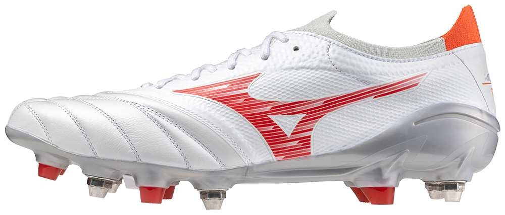 Mizuno MORELIA NEO IV ? ELITE MIX / White/Radiant Red/ Hot Coral / 39.0/6.0 – obrázek 1