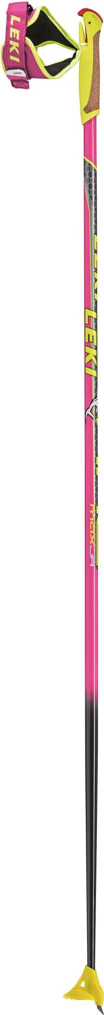 Leki HRC Junior, neonpink-neonyellow-darkanthracite, 120cm – obrázek 1