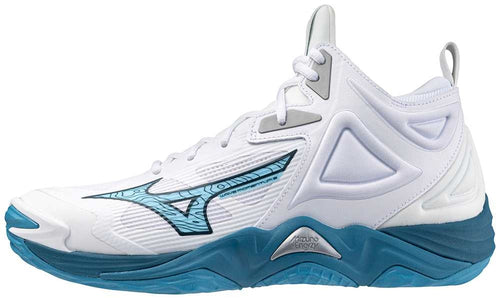 Mizuno WAVE MOMENTUM 3 MID / White/Sailor Blue/Silver / 51.0/15.0 – obrázek 1