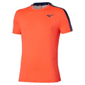 Mizuno Tennis Short Sleeve Tee / Lava Orange / L – obrázek 1