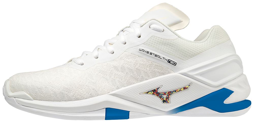 Mizuno WAVE STEALTH NEO / Undyed White / Spellbound / Peace Blue  / 50.0/14.0 – obrázek 1