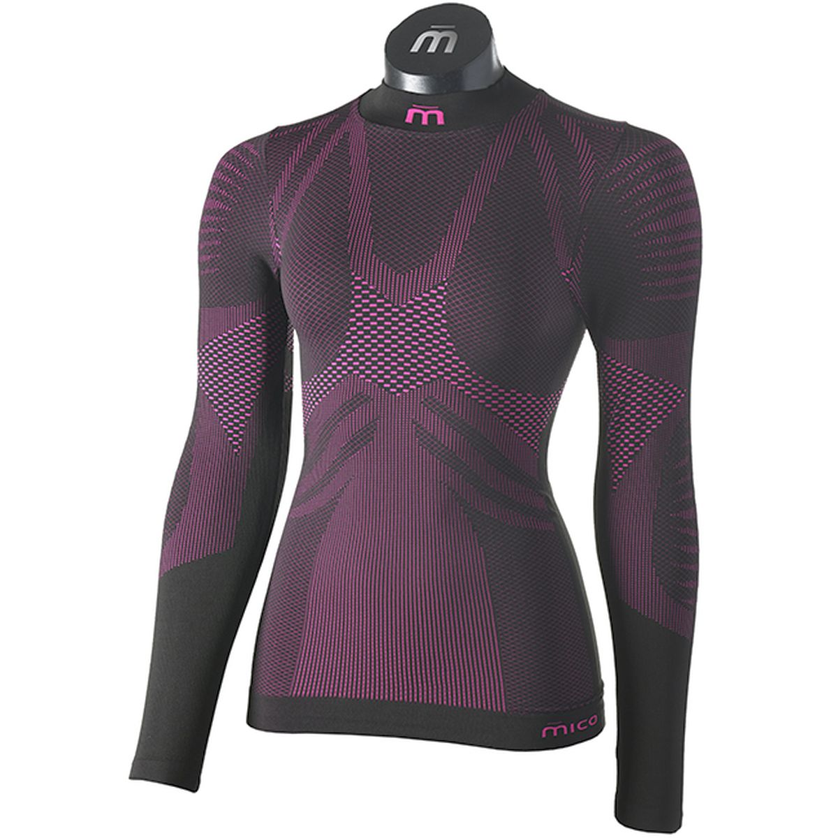 Mico MAGLIA LUPETTO M/L WOMAN ACTIVE SKIN, NERO FUCSIA, III – obrázek 1
