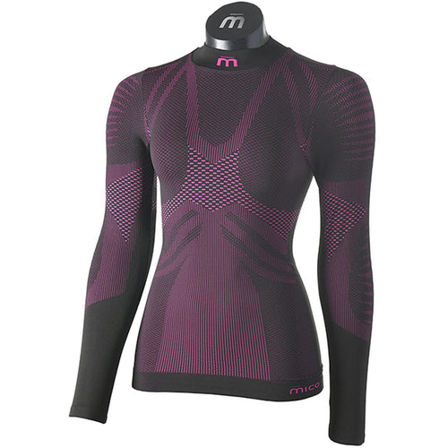 Mico MAGLIA LUPETTO M/L WOMAN ACTIVE SKIN, NERO FUCSIA, III – obrázek 1
