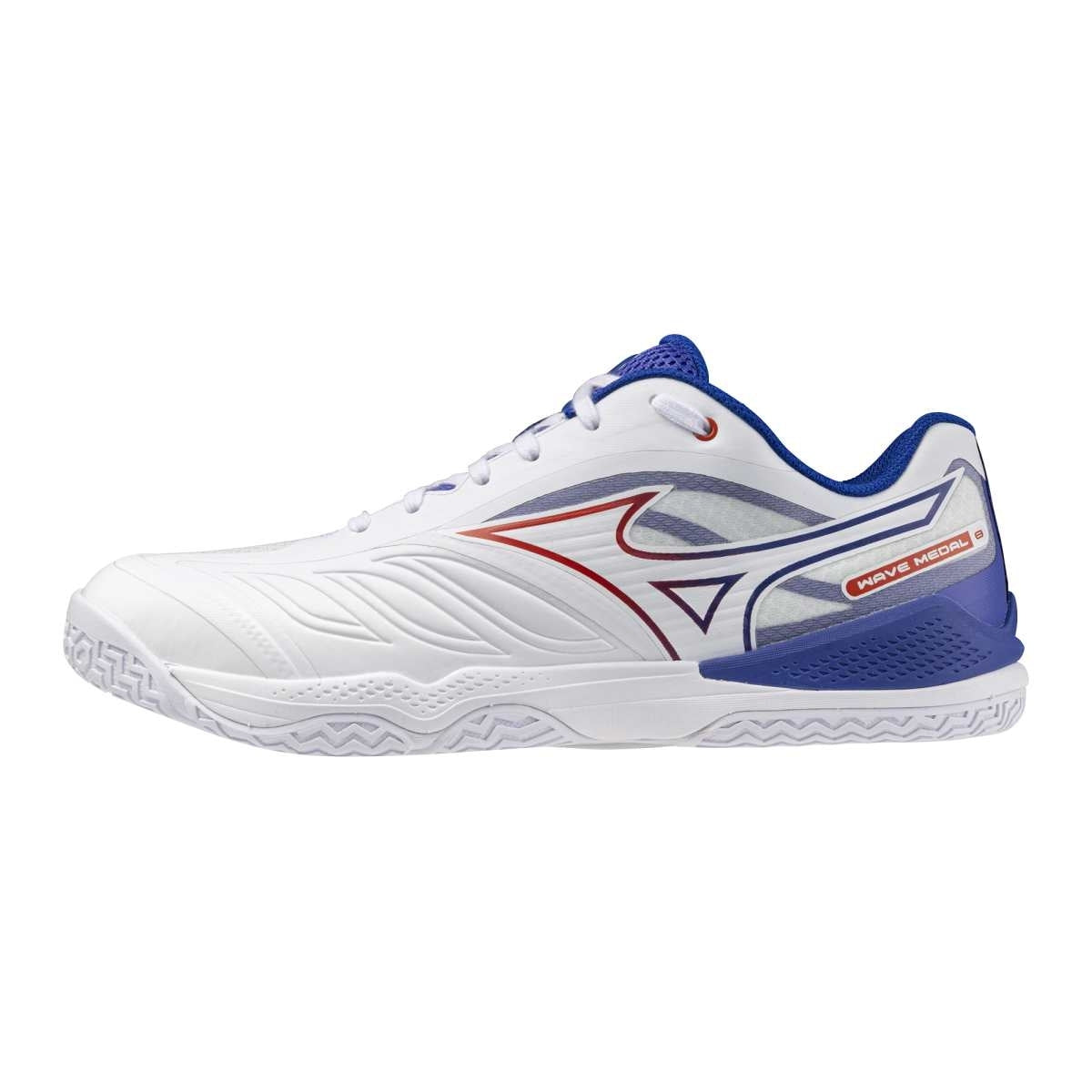 Mizuno WAVE MEDAL 8 / White/Orange/Royal Blue / 36.0/3.5 – obrázek 1