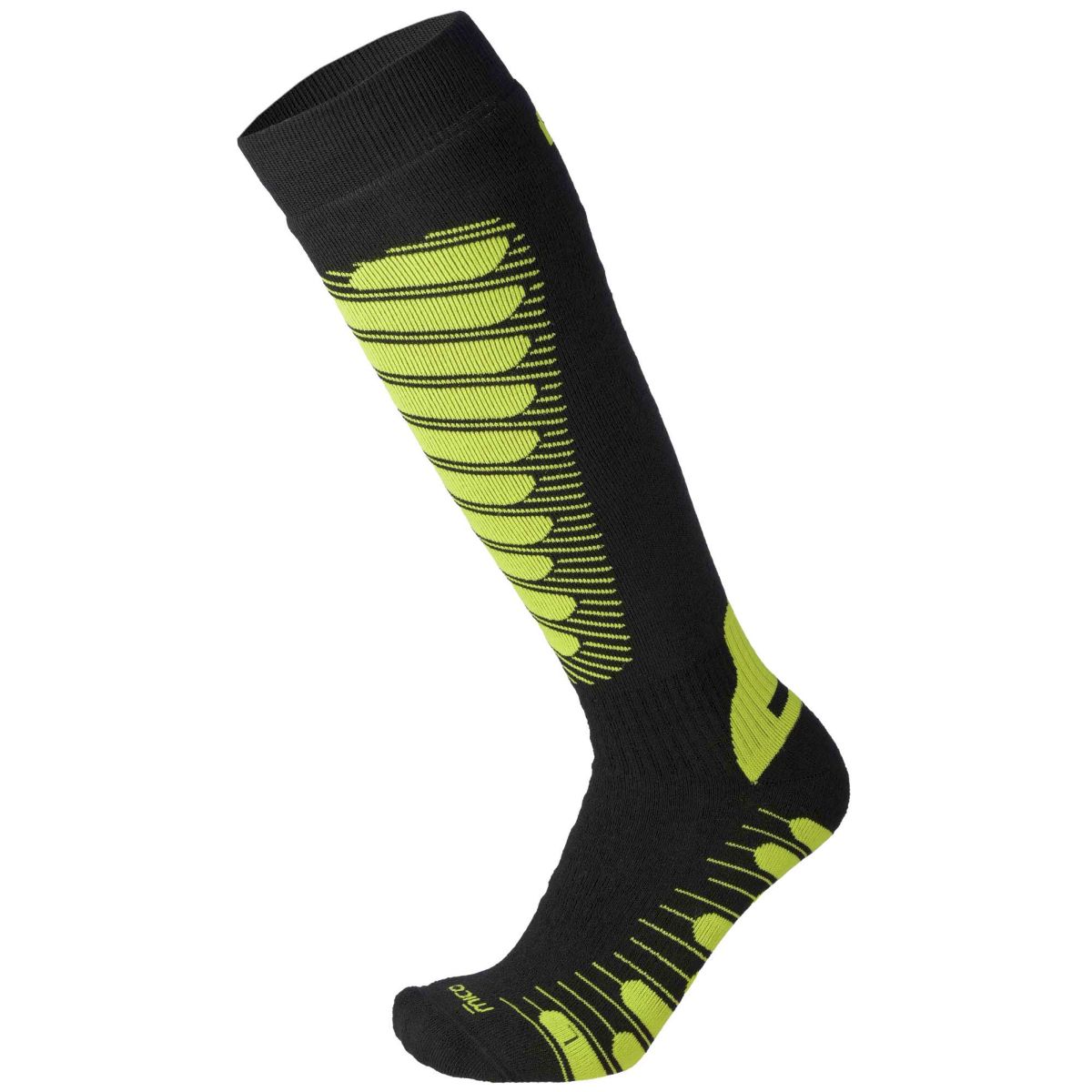 Mico HEAVY W. SUPERTHERMO PRIMALOFT SKI SOCKS, NERO/GIALLO FLUO, S – obrázek 1