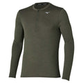 Mizuno Core Impulse Half Zip Long Sleeve Tee  / Forest Night / L – obrázek 1