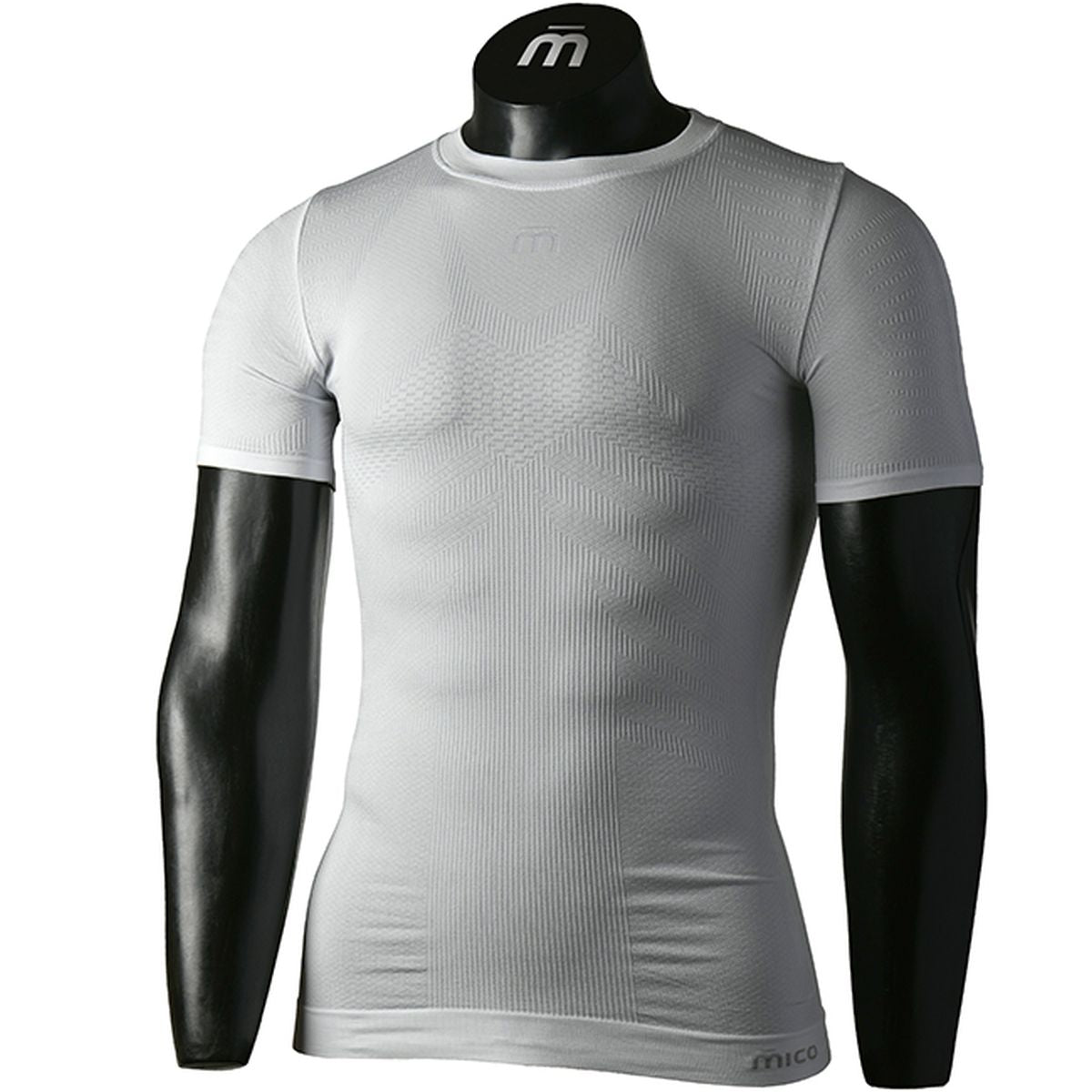 Mico MAN HALF SLEEVES R/NECK SHIRT EXTRA DRY, BIANCO, II – obrázek 1