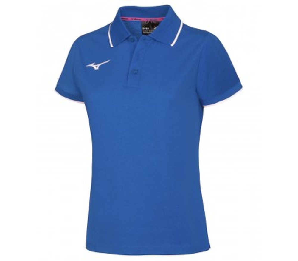Mizuno Wom Mizuno Polo/Royal/White/M – obrázek 1