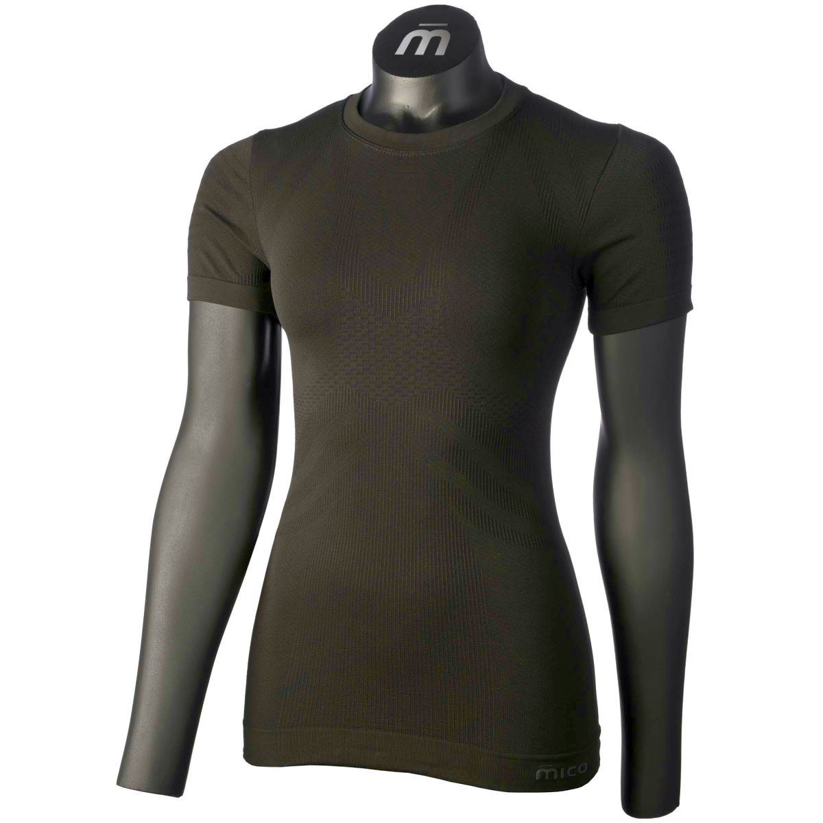 Mico WOMAN HALF SLVS R/NECK SHIRT EXTRA DRY, NERO, I – obrázek 1