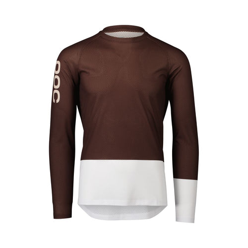 Poc MTB Pure LS Jersey Axinite Brown/Hydrogen White SML – obrázek 1
