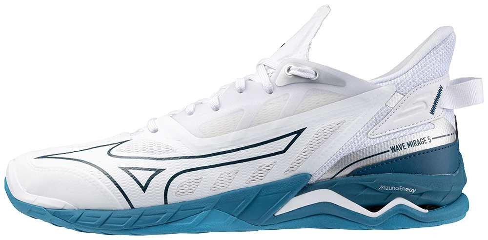 Mizuno WAVE MIRAGE 5 / White/Sailor Blue/Silver / 50.0/14.0 – obrázek 1