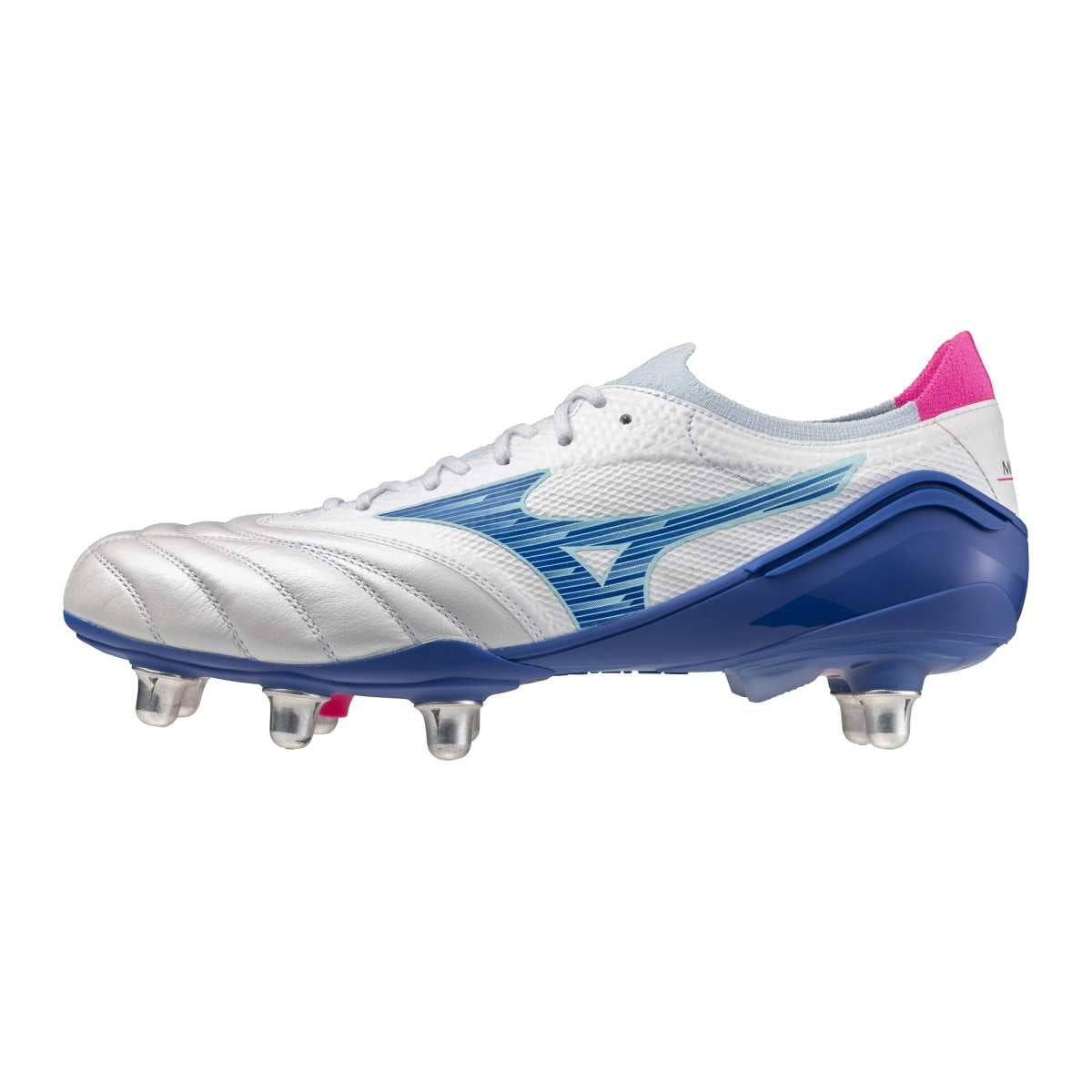 Mizuno MORELIA NEO IV ? ELITE SI(U) / White/Tanager Turquoise/Pink Tetra / 39.0/6.0 – obrázek 1