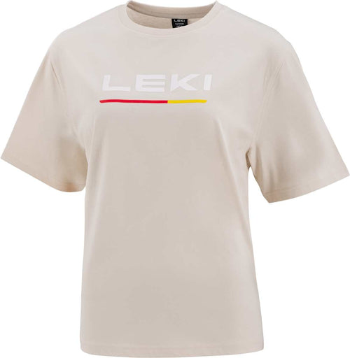 Leki Logo T-Shirt Women , beige, S – obrázek 1