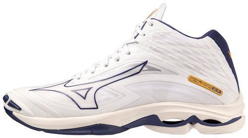 Mizuno WAVE LIGHTNING Z7MID / White/BlueRibbon/MP Gold / 51.0/15.0 – obrázek 1