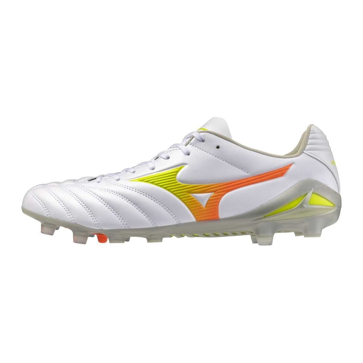 Mizuno MONARCIDA NEO III PRO FG / White/Evening Primrose/Lava Orange / 40.5/7.0 – obrázek 1