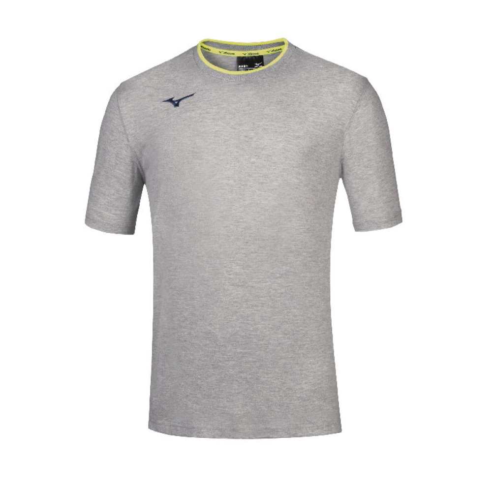 Mizuno Jr Mizuno Tee / Heather Grey/Yellow Fluo/116 – obrázek 1