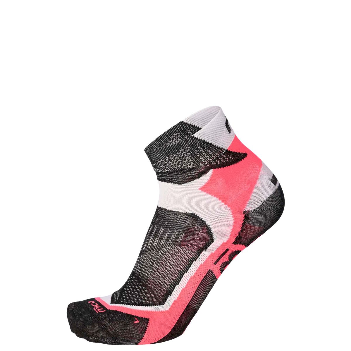 Mico X-LIGHT X-PERFORMANCE RUN ANKLE SOCKS, BCO/NERO/POPSTAR, S – obrázek 1