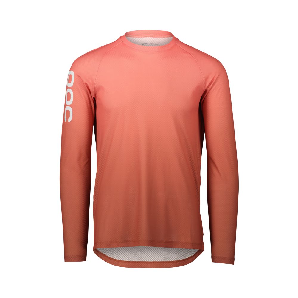 Poc M's Essential MTB Lite LS Jersey Gradient Ammolite Coral SML – obrázek 1