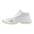 Mizuno WAVE LIGHTNING ELITE MID / White/Balsam Green/Ambrosia / 36.5/4.0 – obrázek 1