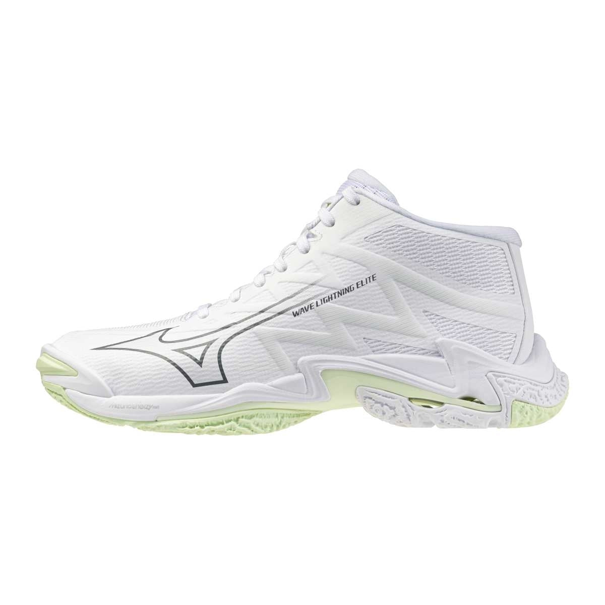 Mizuno WAVE LIGHTNING ELITE MID / White/Balsam Green/Ambrosia / 36.5/4.0 – obrázek 1