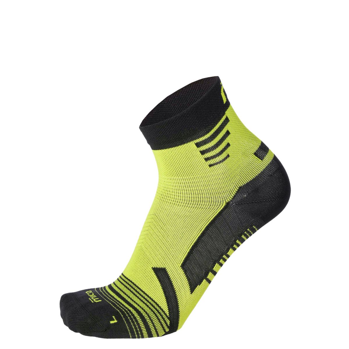Mico LIGHT WEIGHT M1 TRAIL RUN SOCK, GIALLO FLUO, S – obrázek 1