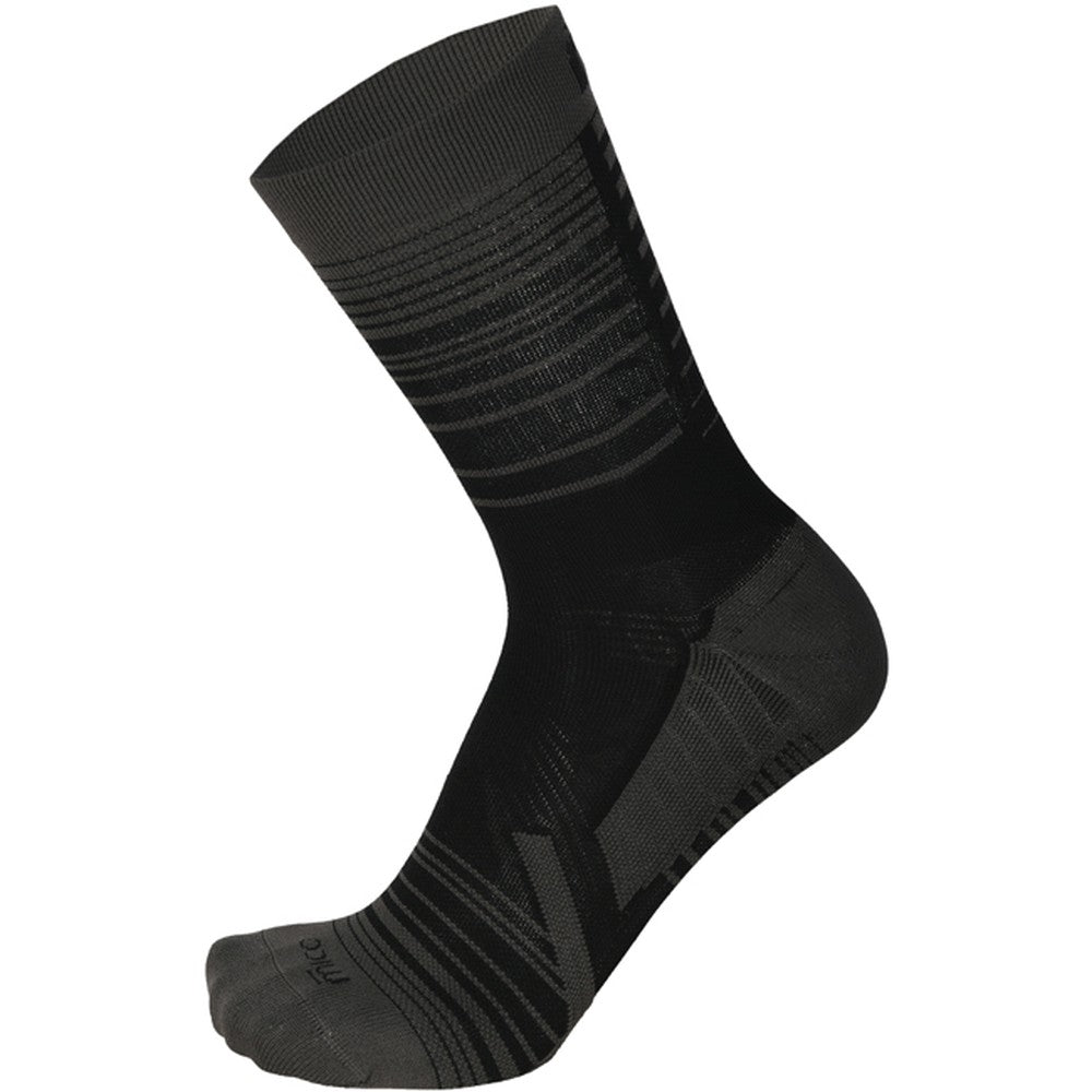 Mico LIGHT WEIGHT M1 TRAIL RUN SOCK, NERO/GRIGIO, S – obrázek 1