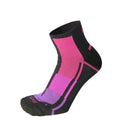 Mico LIGHT W. ODORZERO RUN WMN ANKLE SOCK, NERO/FUCSIA, M – obrázek 1