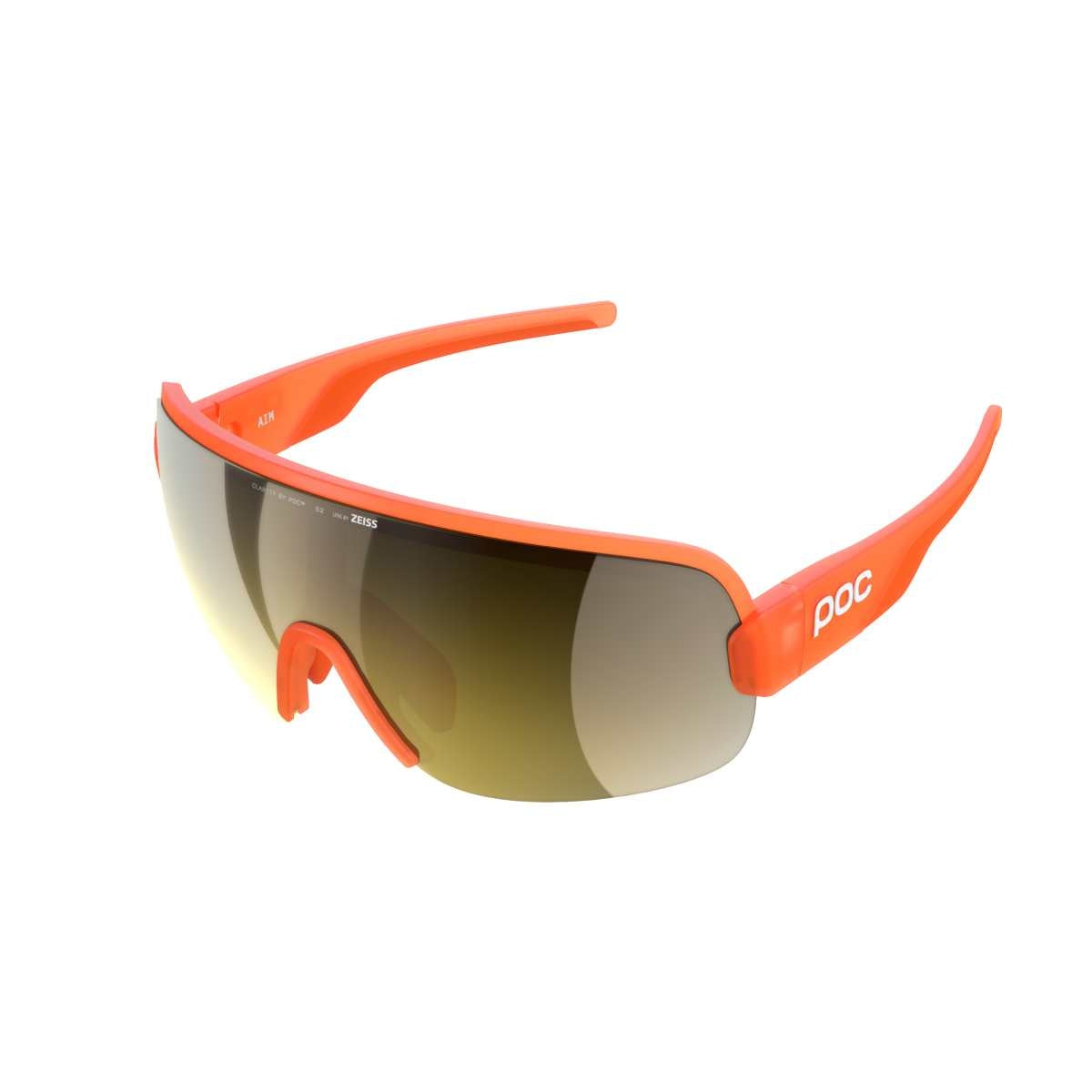 Poc Aim Fluo. Orange Translucent/Clarity Road/Partly Sunny Gold ONE – obrázek 4