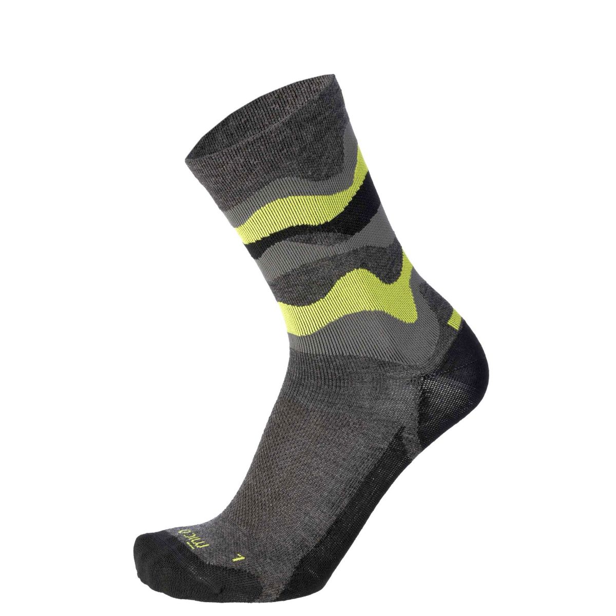 Mico LIGHT W. OUTDOOR SOCK MERINO, ANTRACITE MEL, M – obrázek 1
