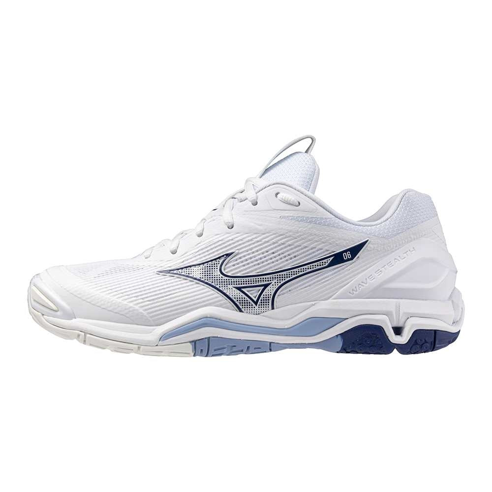 Mizuno WAVE STEALTH 6(U) / White/BellwetherBlue/BelAirBlu / 50.0/14.0 – obrázek 1