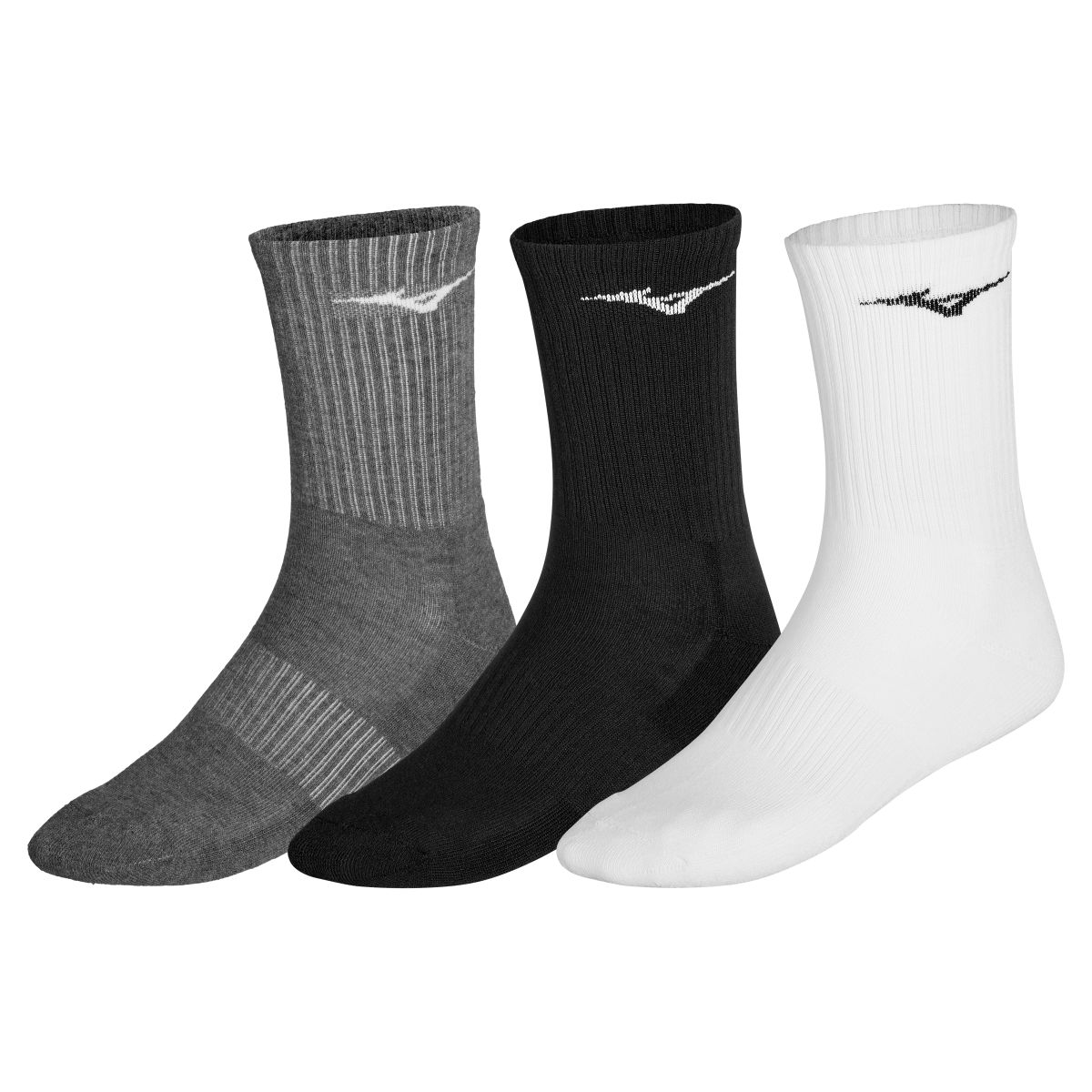 Mizuno Training 3P Socks / Whire/Black/Melange / S – obrázek 1