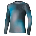 Mizuno Core Graphic Long Sleeve Tee / Dark Slate / Blue Jewel / L – obrázek 1