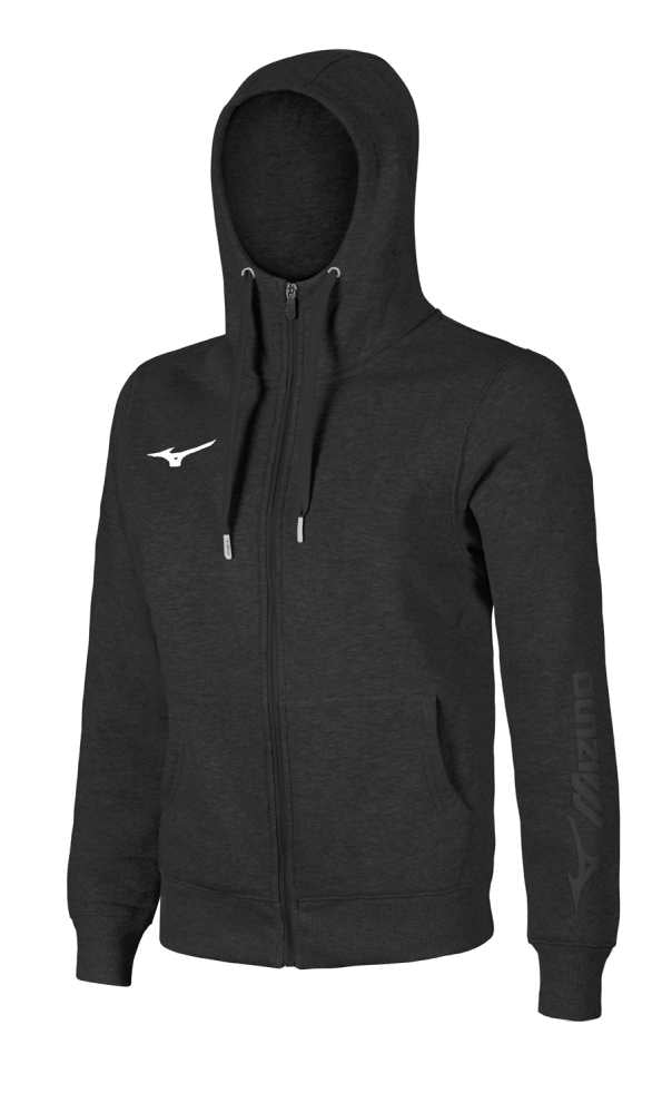 Mizuno JR Sweat FZ Hoodie(C)/Black/116 – obrázek 1