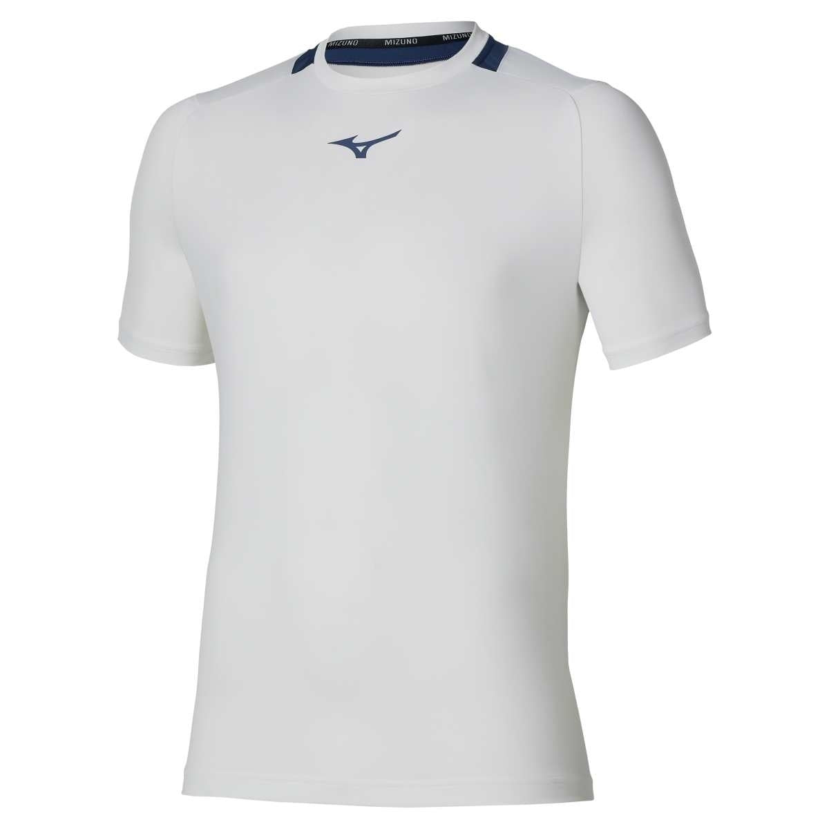Mizuno Tennis Core Short Sleeve Tee / White×Insignia Blue / L – obrázek 1