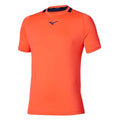 Mizuno Tennis Core Short Sleeve Tee / Lava Orange×Beacon Blue / L – obrázek 1