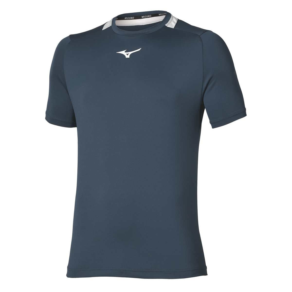 Mizuno Tennis Core Short Sleeve Tee / Insigna Blue×Cloudscape / L – obrázek 1