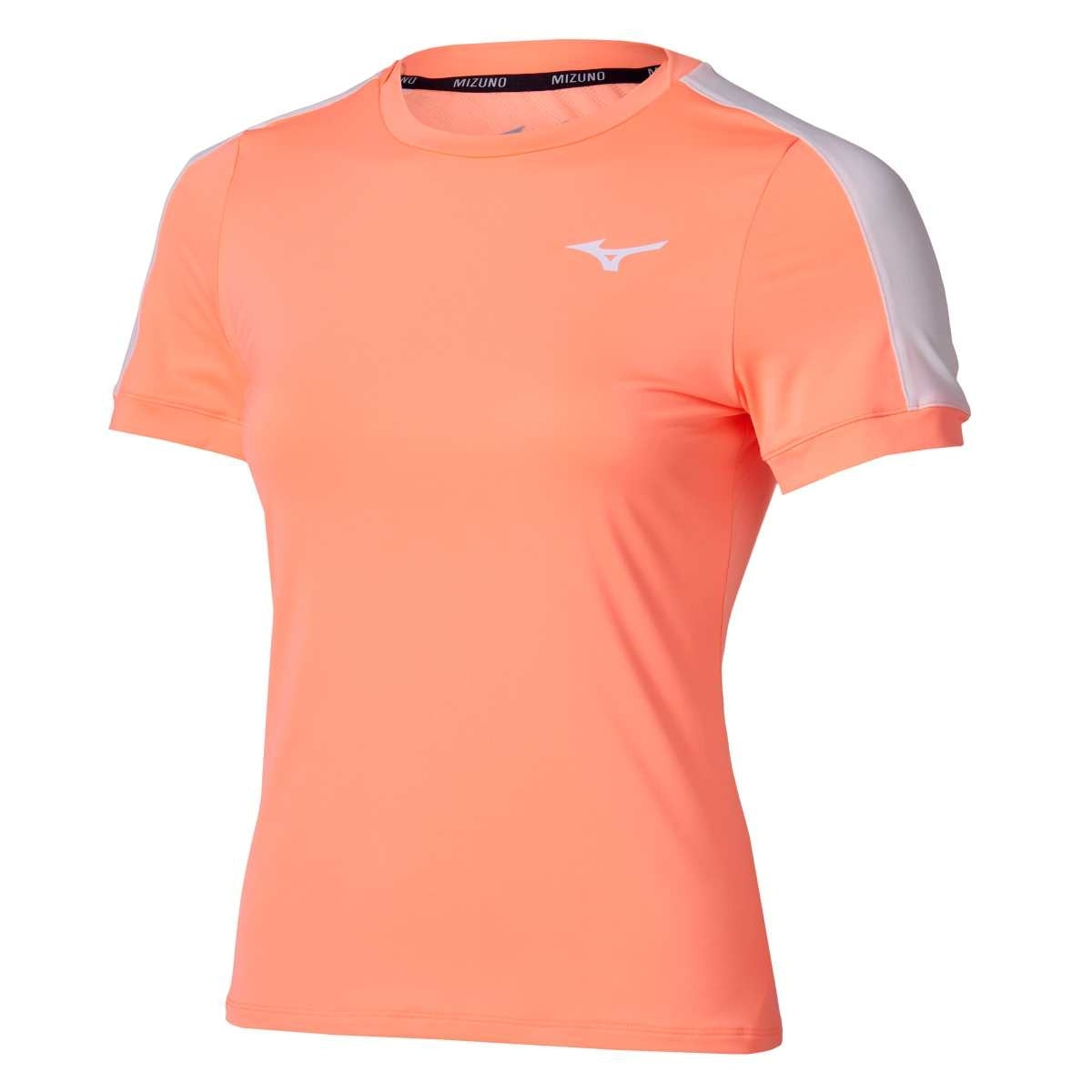 Mizuno Tennis Short Sleeve Tee / Flamingo Coral / L – obrázek 1