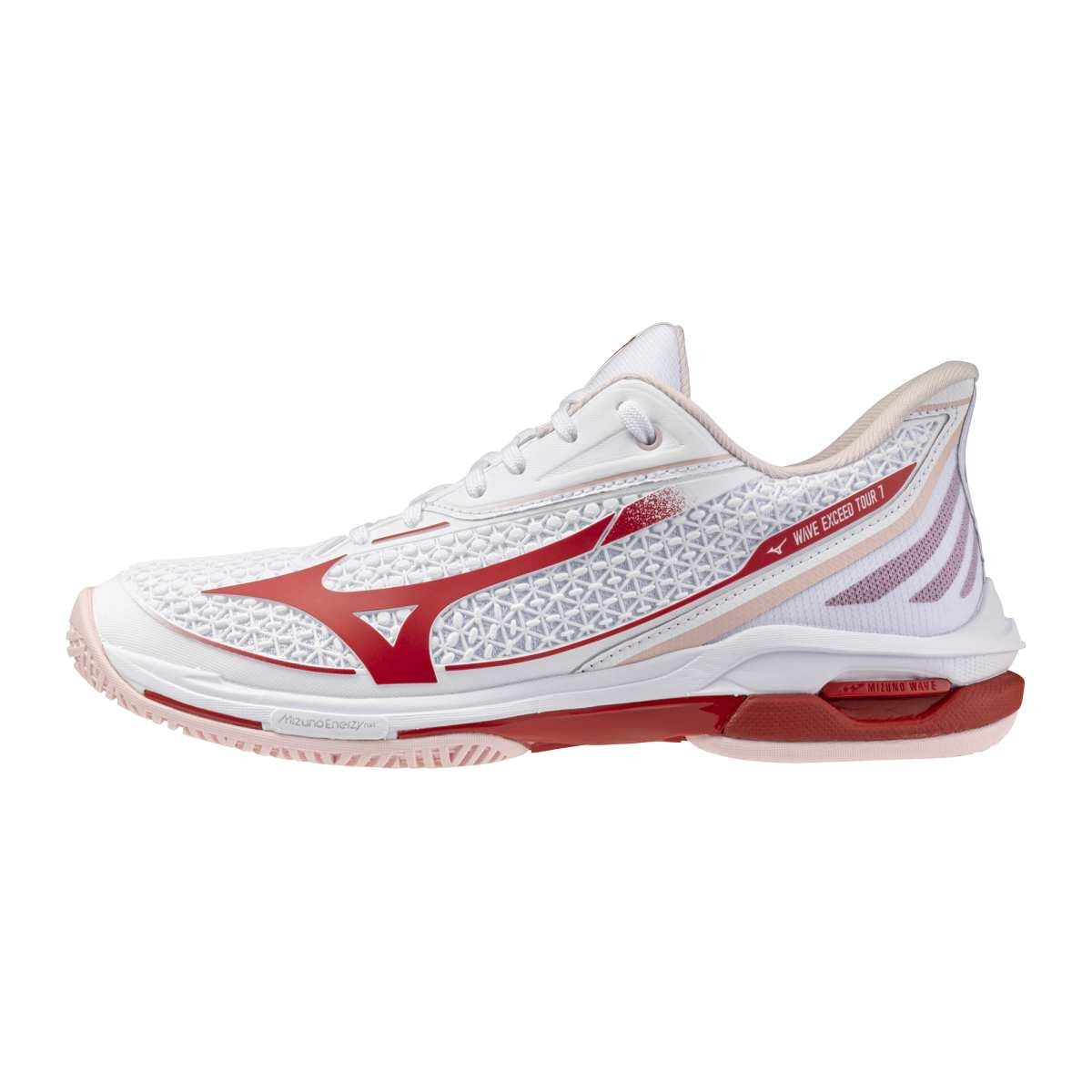 Mizuno WAVE EXCEED TOUR 7 AC(W) / White/Fiery Red/Pinkesque / 37.0/4.5 – obrázek 1