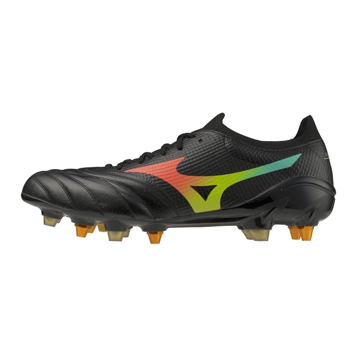 Mizuno MORELIA NEO V ? ELITE MIX / Black/Lava Orange/Arcadia / 41.0/7.5 – obrázek 1