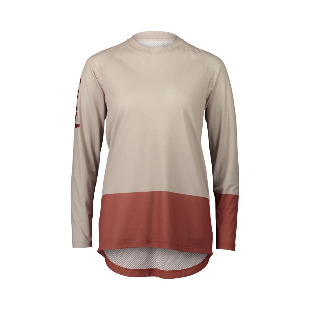 Poc W's MTB Pure LS Jersey Light Sandstone Beige/Himalayan Salt XSM – obrázek 1
