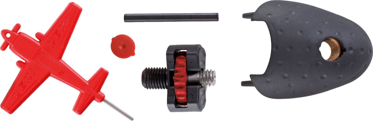 Leki Mounting parts Aergon Photoadapter, black-red – obrázek 1
