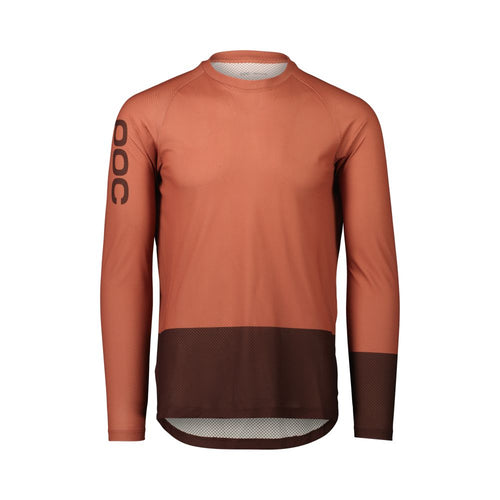Poc MTB Pure LS Jersey Himalayan Salt/Axinite Brown SML – obrázek 1