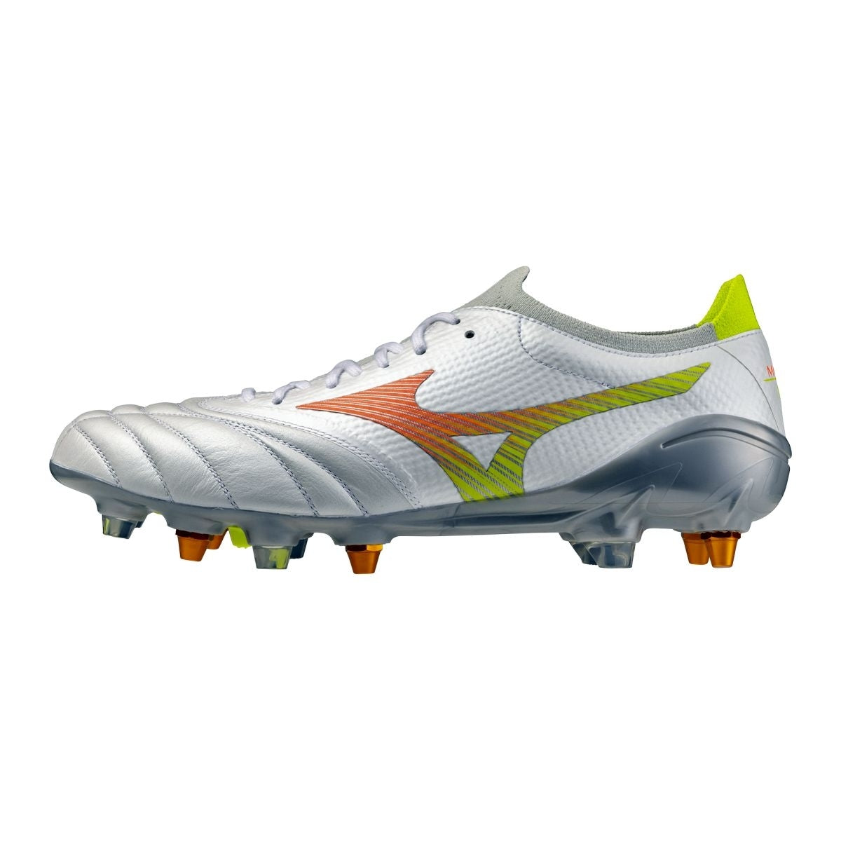 Mizuno MORELIA NEO V ? ELITE MIX / White/Lava Orange/Evening Primrose / 40.5/7.0 – obrázek 1